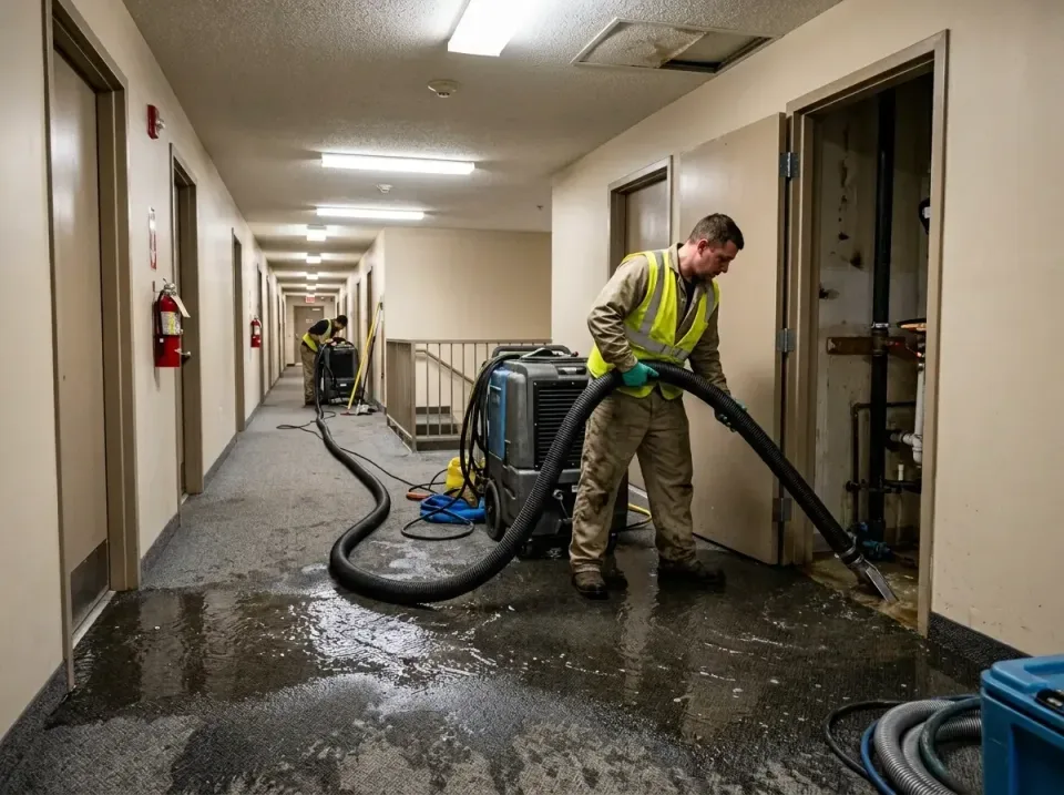 multi-unit-apartment-hallway-f-005 — frequently asked questions, Emergency Burst Pipe Water Extraction & Removal in Lake Vie…